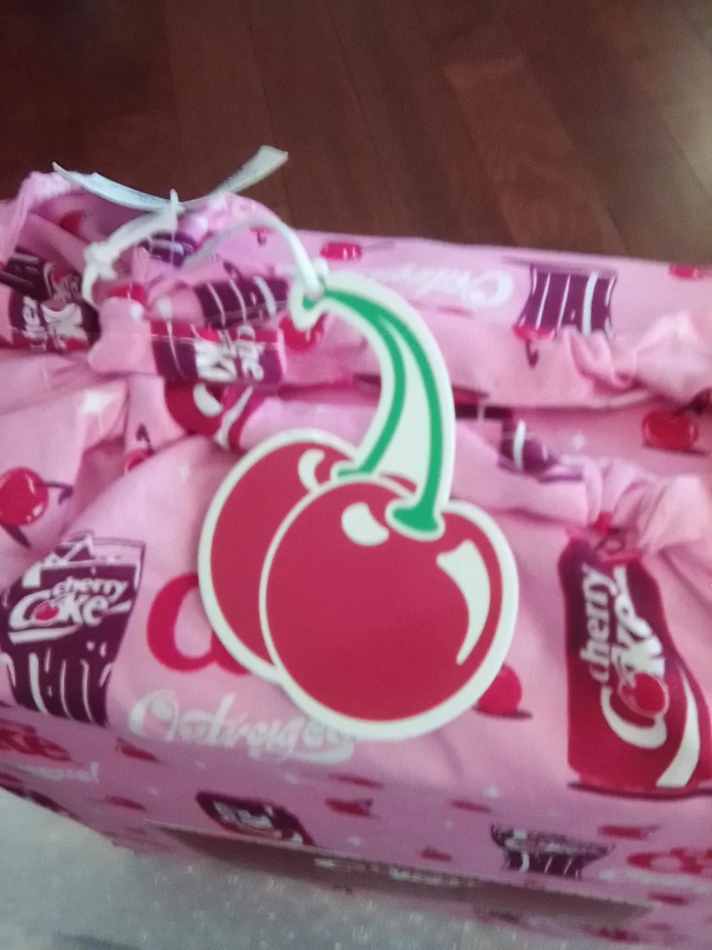 Coca Cola Cherry Coke Pink Printed Home Bedding Sheet Set